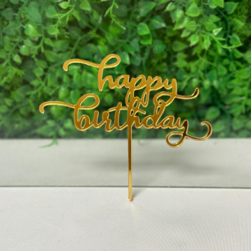 Mini Happy Birthday Cake Topper